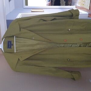 Gallery Women's Green Trench Coat